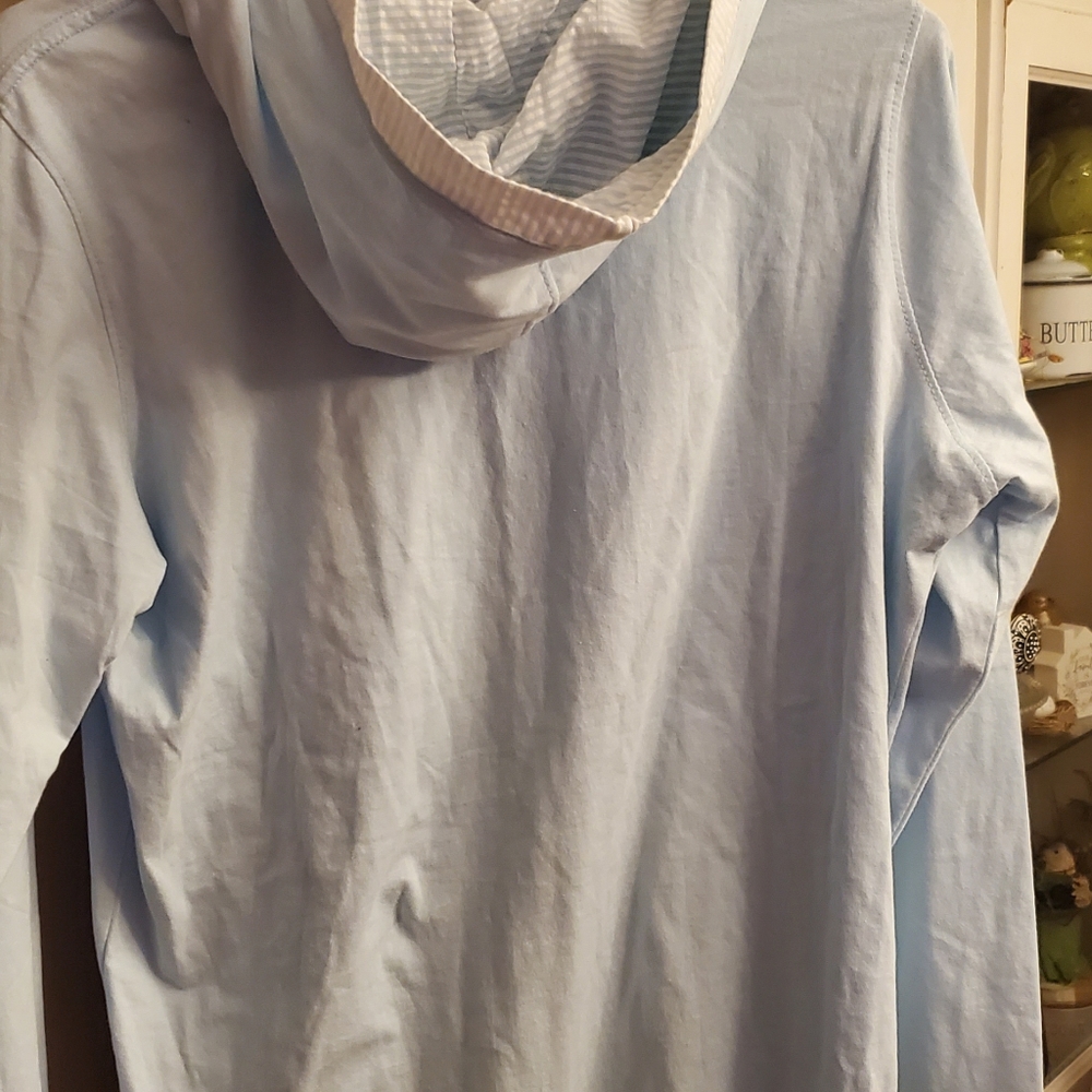 Junior Hoodie Tee In Chambray By Lily Grace View 4